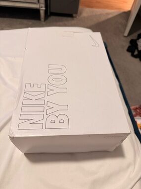 Nike White Shoe Box with Subtle Black Logo